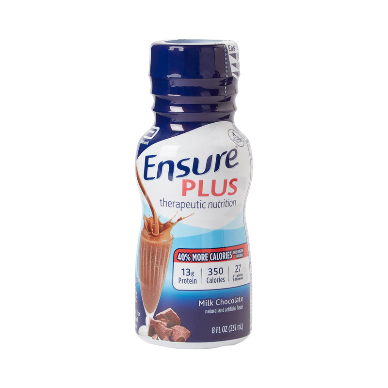 Abbott Nutrition Ensure Plus Therapeutic Nutrition, Chocolate, 8-ounce Bottle (24/CS) 