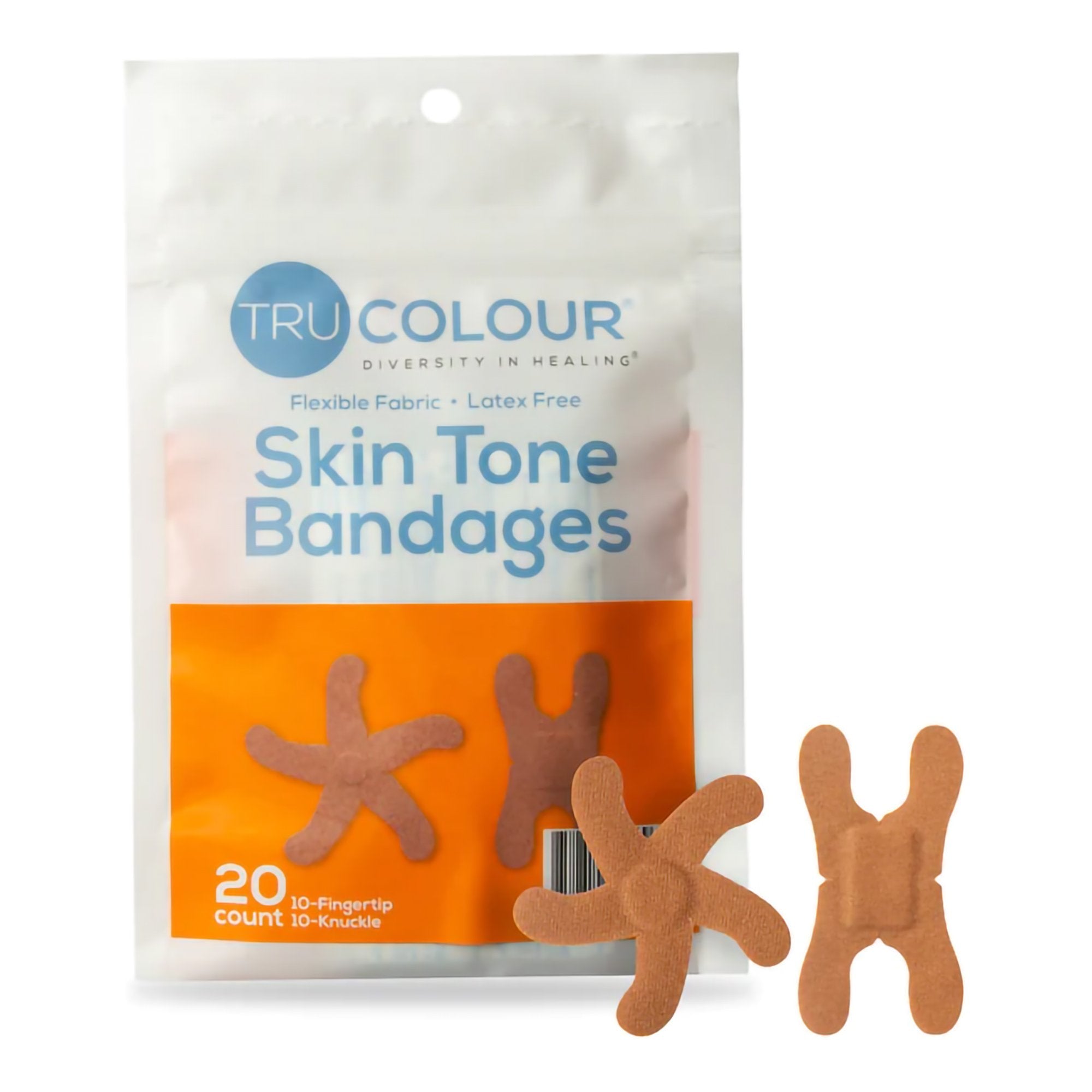 Tru-Colour Products LLC TruColour Brown Adhesive Strip, Knuckle / Fingertip (1000/CS) 