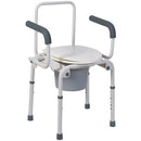 Mabis Drop-Arm Steel Commode (Each)
