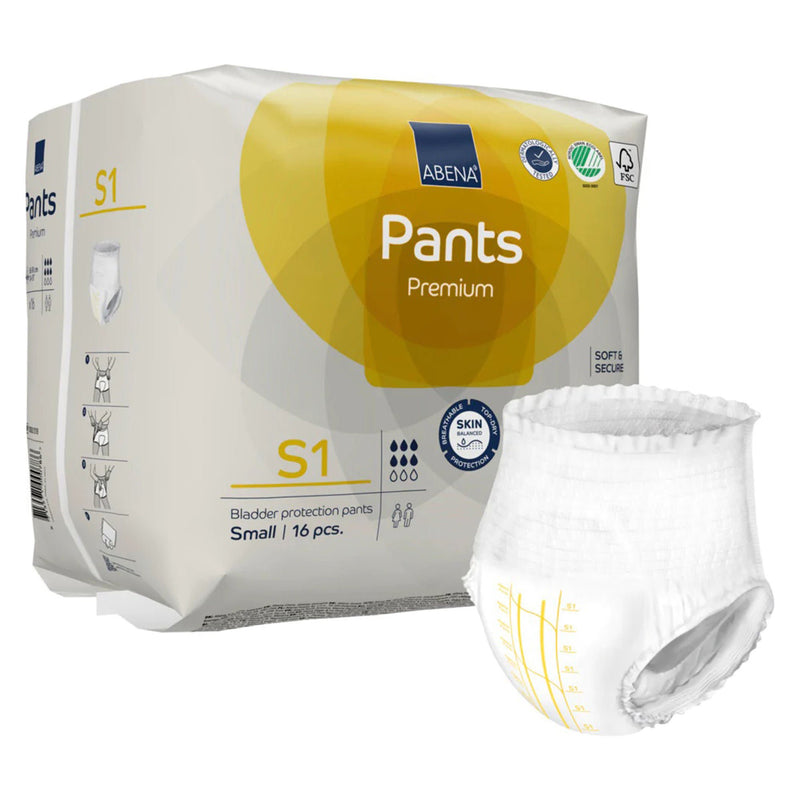 Abena Premium Pants S2 Incontinence Brief, Small (Case of 96)