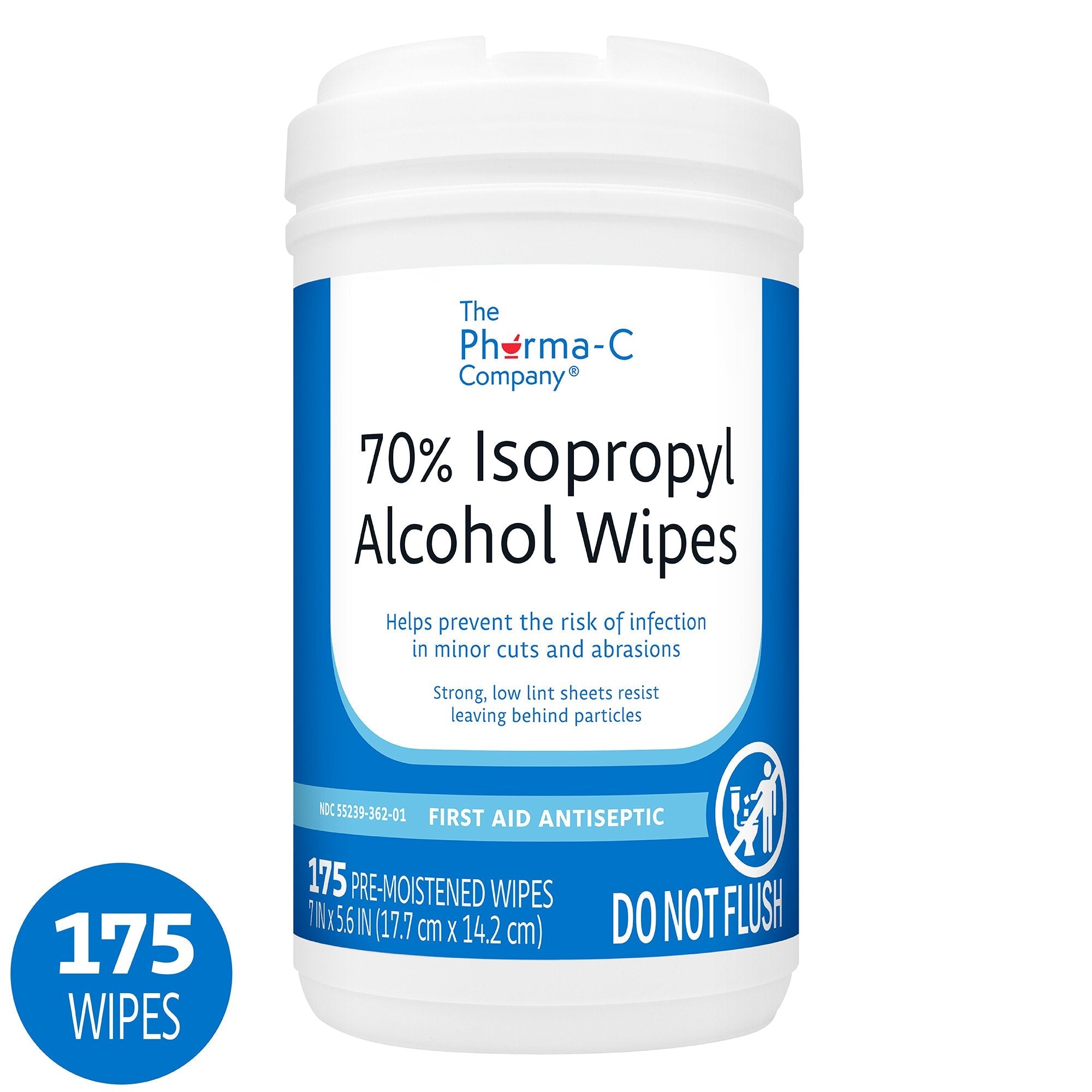 Kleen Test Products Corp The Pharma-C Company Isopropyl Alcohol Antiseptic Skin Wipe (1050/CS) 