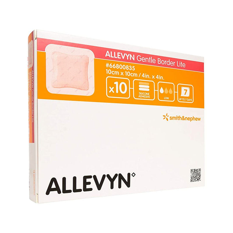 Allevyn Gentle Border Lite, 10 x 10 Centimeter (Case of 60)