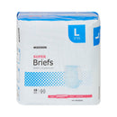 McKesson Super Moderate Absorbency Incontinence Briefs, Large (Case of 72)