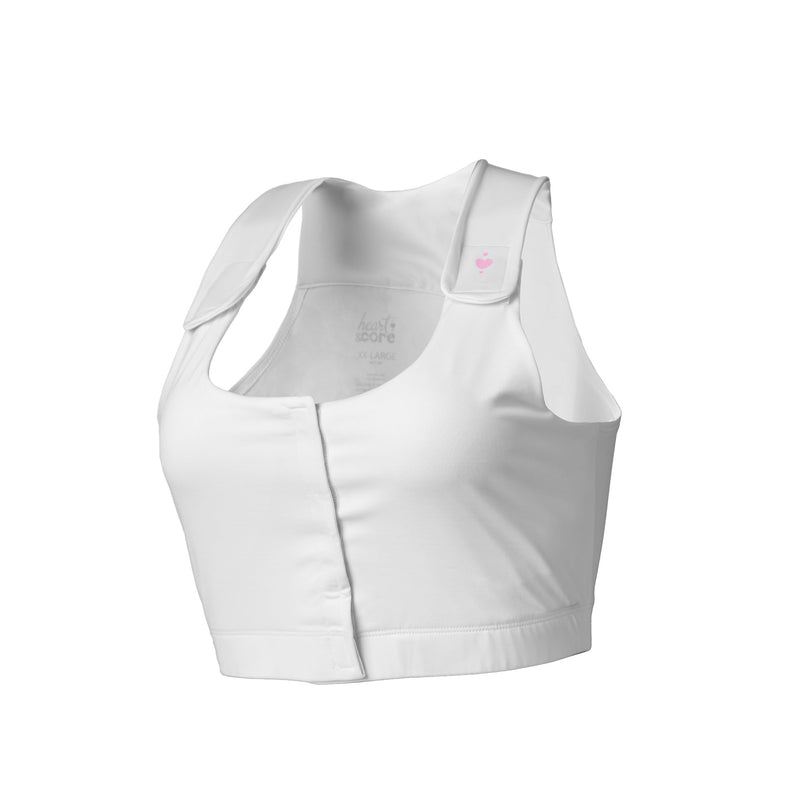heart&core Sports and Medical LLC Serena Post Surgical Bra, White, Medium (36/CS)