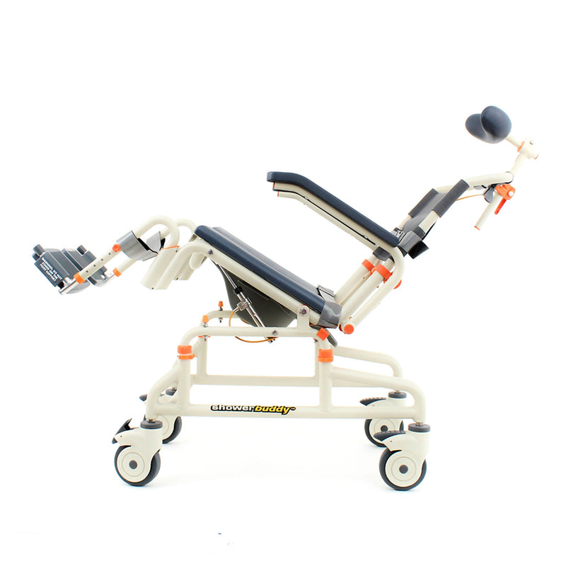 Specialty Commode / Shower Chair Removable Arms Aluminum Frame With Backrest 18 Inch Seat Width 350 lbs. Weight Capacity (Each)