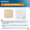 McKesson Silicone Adhesive with Border Silicone Foam Dressing, 4 x 4 Inch (Case of 200)