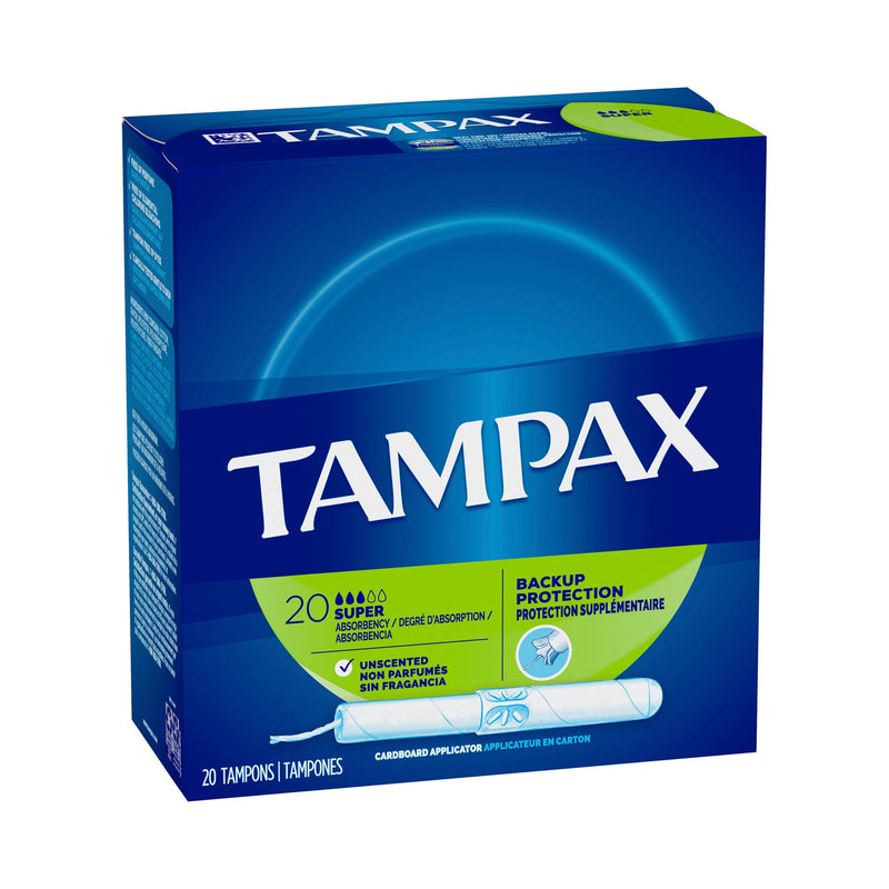 Tampax Tampons Super Absorbency Unscented (Case of 480)