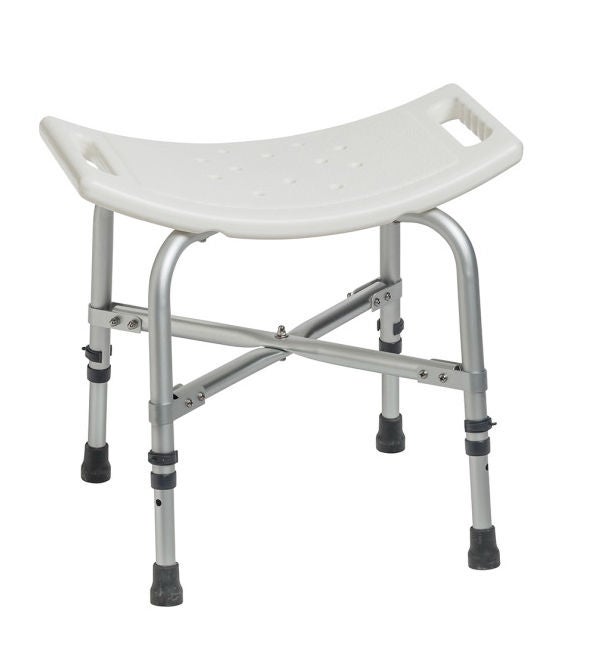 Bath Bench drive Without Arms Aluminum Frame Without Backrest 20 Inch Seat Width 500 lbs. Weight Capacity (Each)