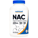Dietary Supplement nutricost Acetyl L-Cysteine NAC 600 mg Strength Capsule 180 Per Bottle (Case of 2160)