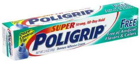 Poligrip Zinc-Free Denture Adhesive Cream, 2.4 oz. (Each)