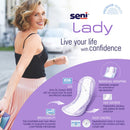 Seni Lady Moderate Absorbency Bladder Control Pads, Regular (Case of 168)
