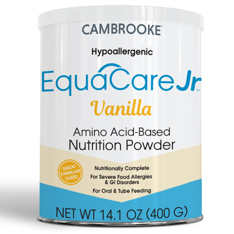 Cambrooke Therapeutics EquaCare Jr Amino Acid–Based Nutrition Powder, Vanilla, 14.1-ounce Can (6/CS) 