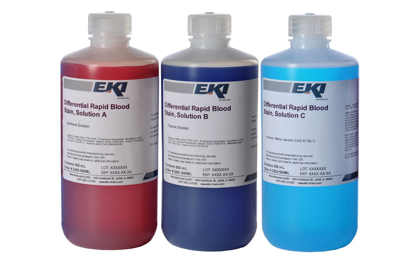 EK Industries Inc Differential Rapid Stain Kit 3 X 500 mL 