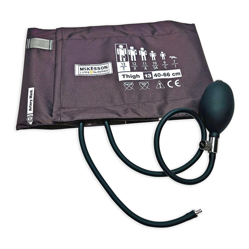 McKesson Lumeon Blood Pressure Cuff and Bulb, X-Large Cuff, 40 – 66 cm, Thigh (Case of 12)