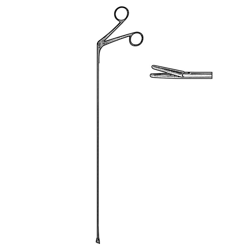 Sklar Chevalier Jackson Broncho-Esophagoscopy Forceps - 16", Serrated Grasping Tip, Alligator Jaw - 75-1259