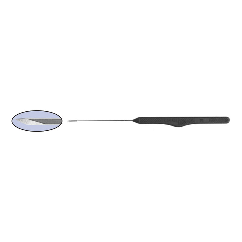Olympus America Inc Myringotomy Knife Gyrus Stainless Steel / Plastic Flat Handle Sterile Disposable (6/BX) 