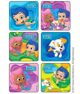 Medibadge Sticker Disney 75 per Roll Bubble Guppies 2-1/2 X 2-1/2 Inch 