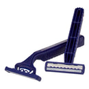 McKesson Disposable Razor, Twin Blade, Lubricated Strip, Blue (Case of 72)