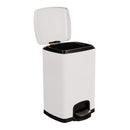 McKesson White Square Step-On Trash Can, 5 gallon (Case)