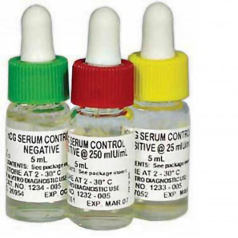 Fertility Test Control Set Human Chorionic Godadotropin (hCG) Serum 3 Levels 3 X 5 mL (Box of 3)