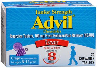 Advil Junior Strength Ibuprofen Pain Relief (Bottle of 24)
