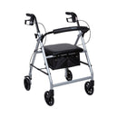 McKesson Folding Aluminum Four-Wheel Rollator, Silver (Each)