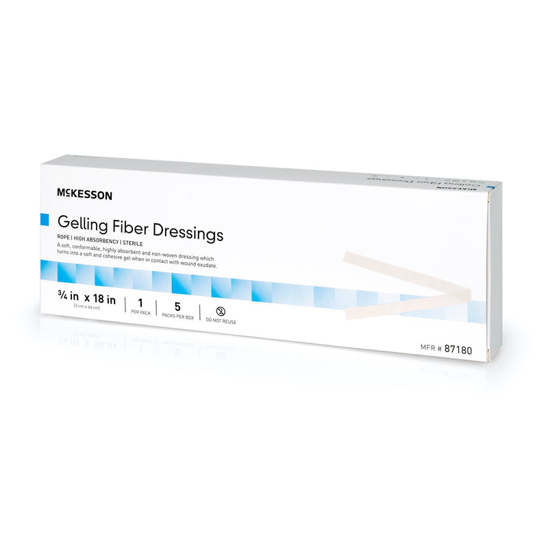 McKesson Brand McKesson Gelling Fiber Wound Dressing, 3/4 x 18 Inch (50/CS) 