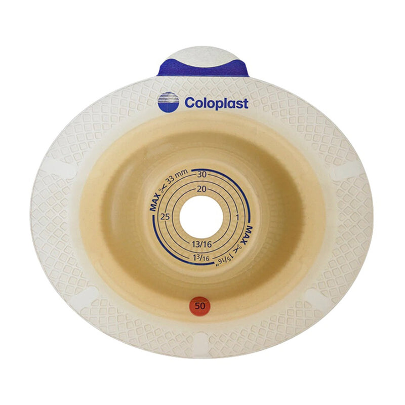 Coloplast SenSura Click Convex Light Ostomy Barrier, 25 mm Stoma Opening, Red Match (5/BX) 