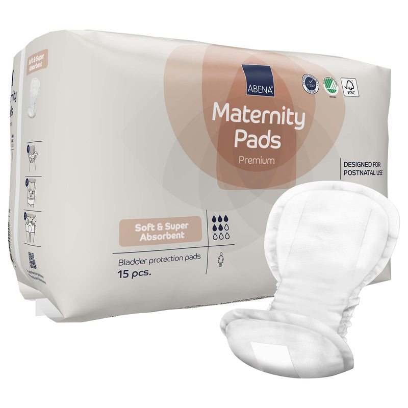 Abena Maternity Pads Premium Soft and Super Absorbent (Case of 270)