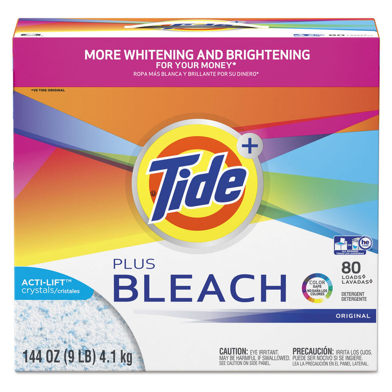 Tide Plus Bleach Powder Laundry Detergent (Case of 2 Gallons)