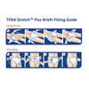 Incontinence Brief TENA Stretch Plus Adult Large / X-Large Unisex Disposable Moderate Absorbency (80/CS)