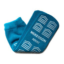 McKesson Slipper Socks, Single Tread, Adult Size, Teal (Case of 48 Pairs)