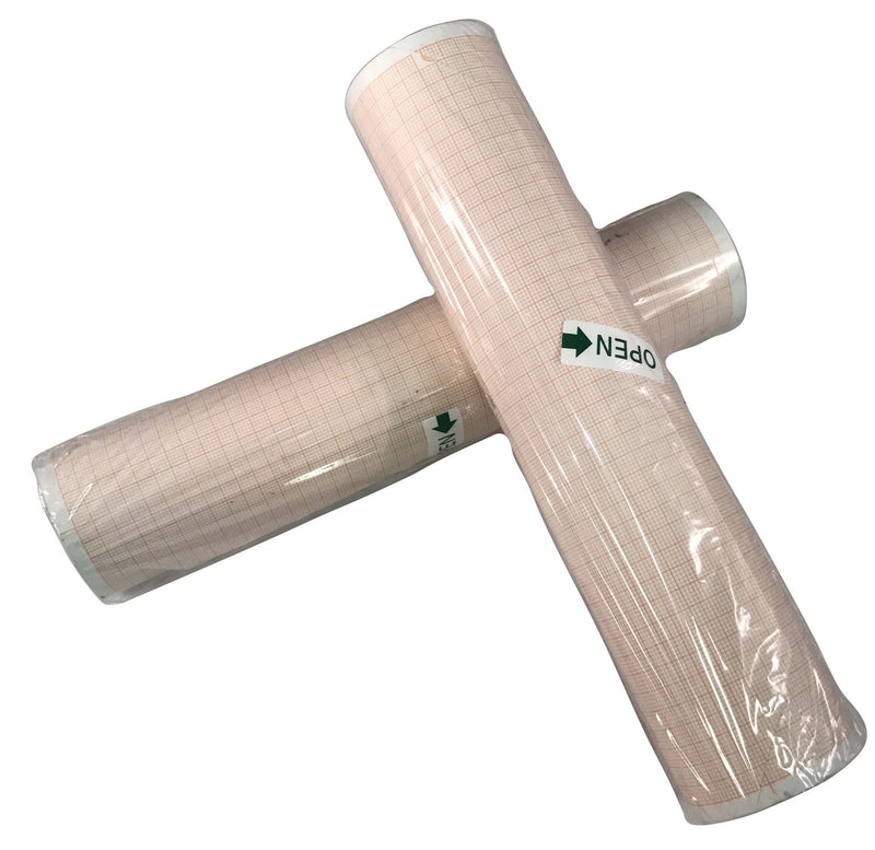 Recording Chart Paper Roll Red Grid (Box of 10)