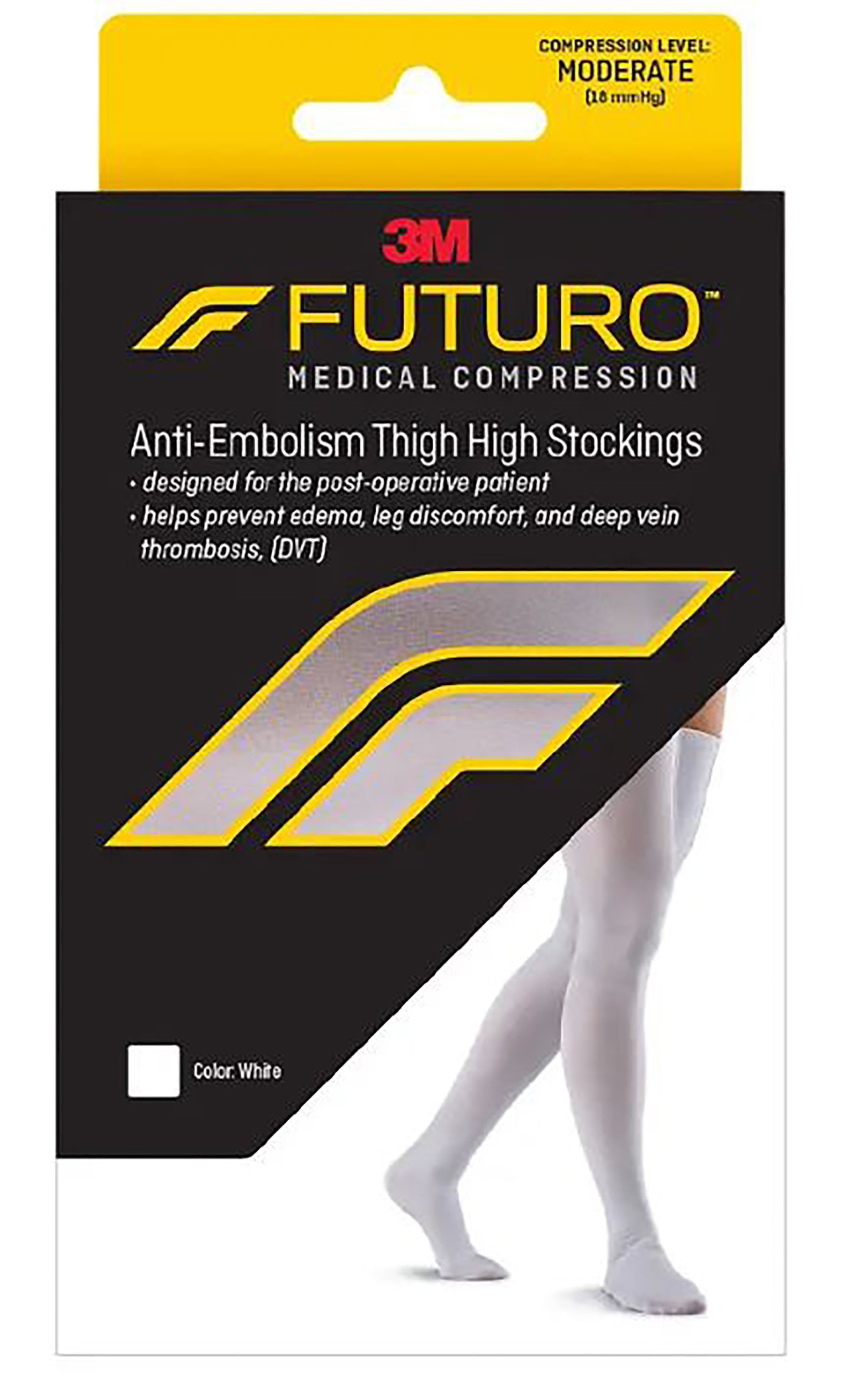 3M Company 3M Futuro Anti-Embolism Moderate Compression Thigh-Hi Stockings Medium/Regular (6/CS) 
