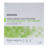 McKesson Hydrocellular Foam Dressing with Border Silicone Adhesive, Sacral 