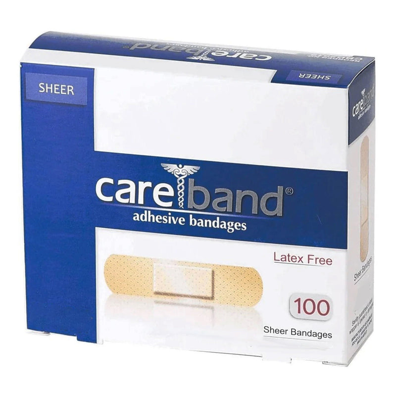 Careband Sheer Adhesive Strip, 3/8 x 1-1/2 Inch (Case of 1200)
