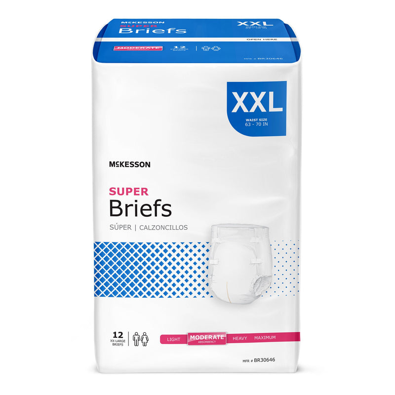 McKesson Super Moderate Absorbency Incontinence Briefs, 2X-Large (Case of 48)