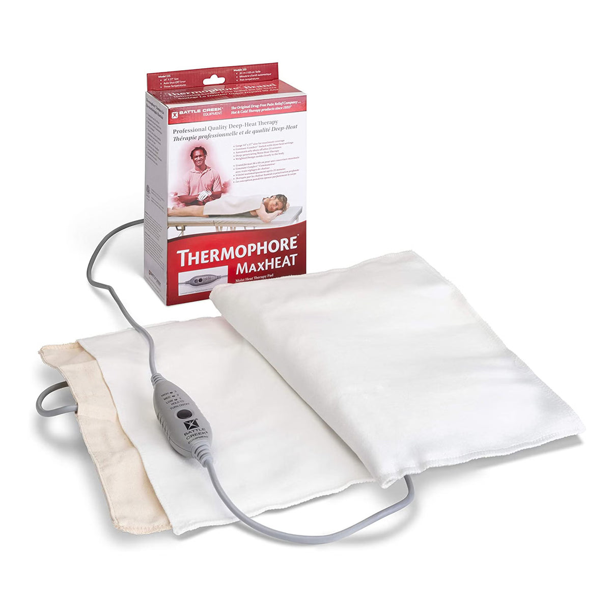 Thermophore MaxHEAT Moist Heating Pad for Backs, Hips, Legs and Shoulders (Each)
