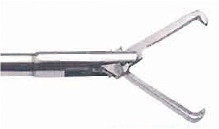 BR Surgical Flexible Uretero-Renoscope Stone Grasping Forceps, for larger stones, double-action jaws, Ø 5FR x 60cm