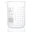 BEAKER GLASS 2000ML LW FRMGRIF DUAL GRAD ASTM E960 4/BX