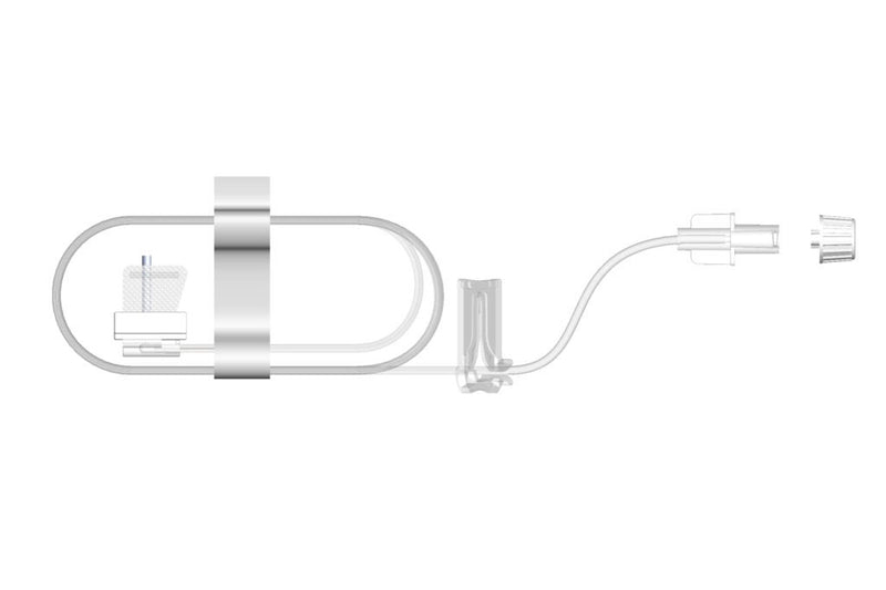 Subcutaneous Infusion Set Sub-Q 24 Gauge 9 mm 36 Inch Tubing Without Port