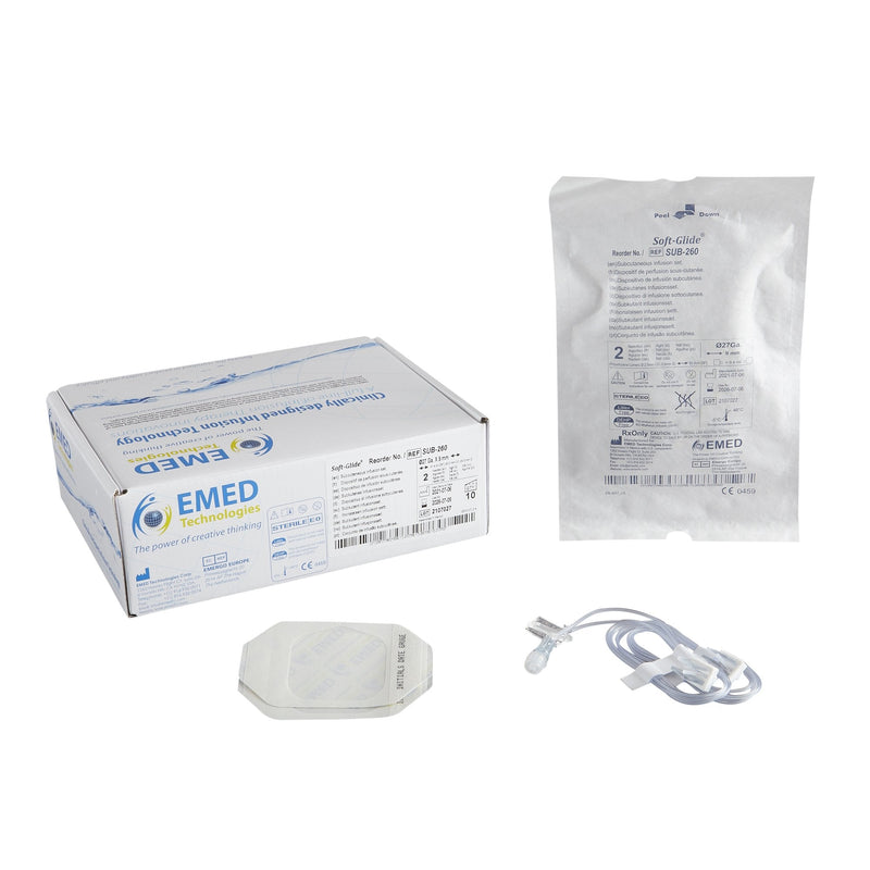 Subcutaneous Infusion Set Sub-Q 27 Gauge X 2 9 mm 36 Inch Tubing Without Port 