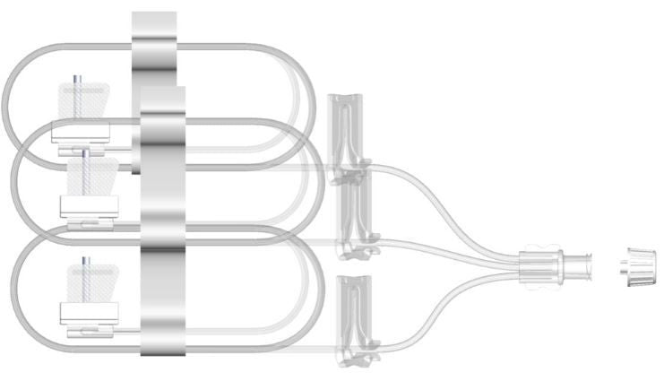 Subcutaneous Infusion Set Sub-Q 24 Gauge X 3 9 mm 36 Inch Tubing Without Port