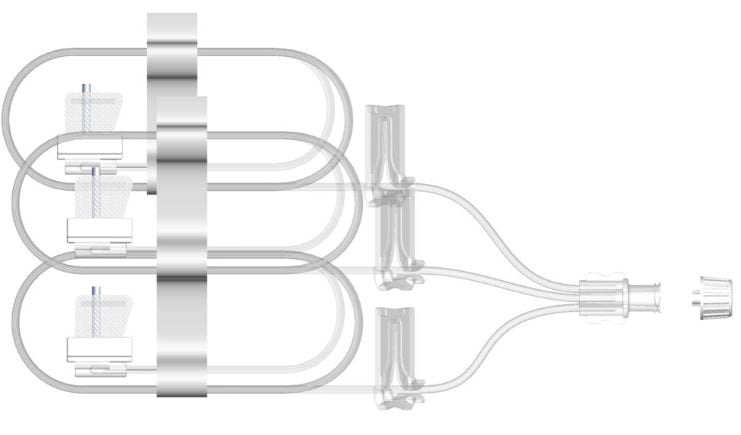 Subcutaneous Infusion Set Sub-Q 24 Gauge X 3 9 mm 36 Inch Tubing Without Port 
