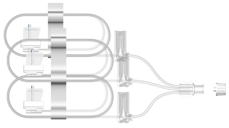 Subcutaneous Infusion Set Sub-Q 24 Gauge X 3 12 mm 36 Inch Tubing Without Port