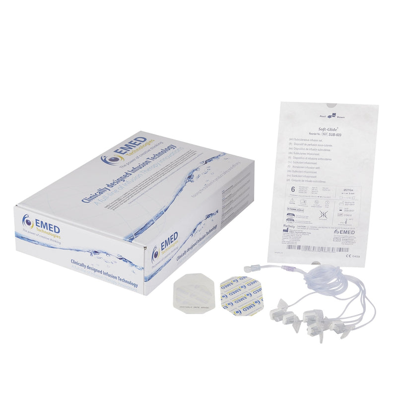 Subcutaneous Infusion Set Sub-Q 27 Gauge X 6 9 mm 36 Inch Tubing Without Port 