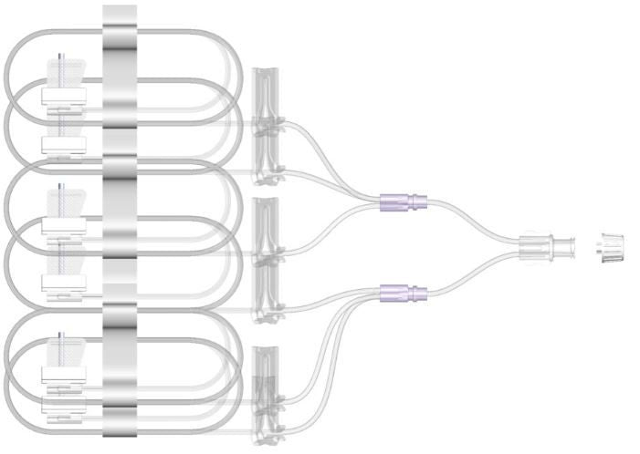 Subcutaneous Infusion Set Sub-Q 24 Gauge X 6 12 mm 36 Inch Tubing Without Port