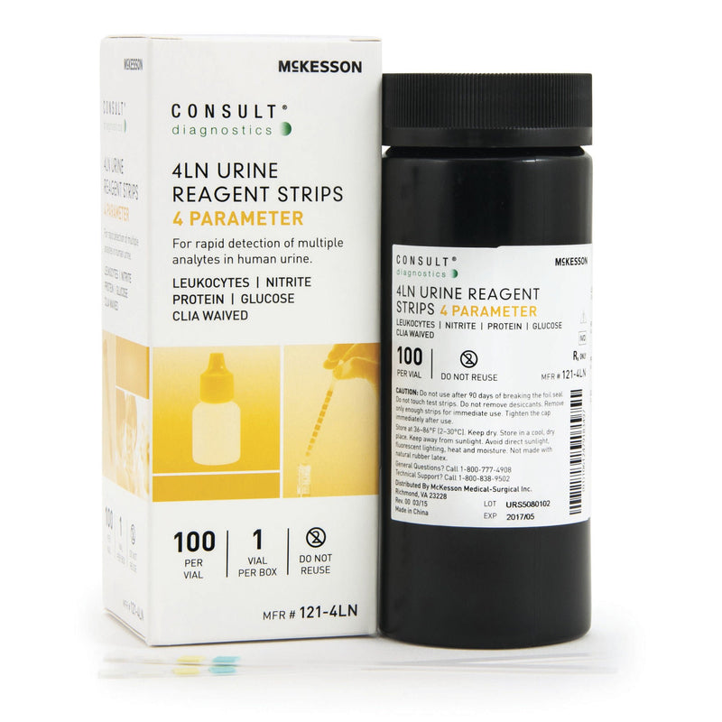 Urinalysis Reagent McKesson Consult Glucose, Leucocytes, Nitrite, Protein For McKesson 120 / McKesson CONSULT U120 Ultra Urine Analyzer (MFR