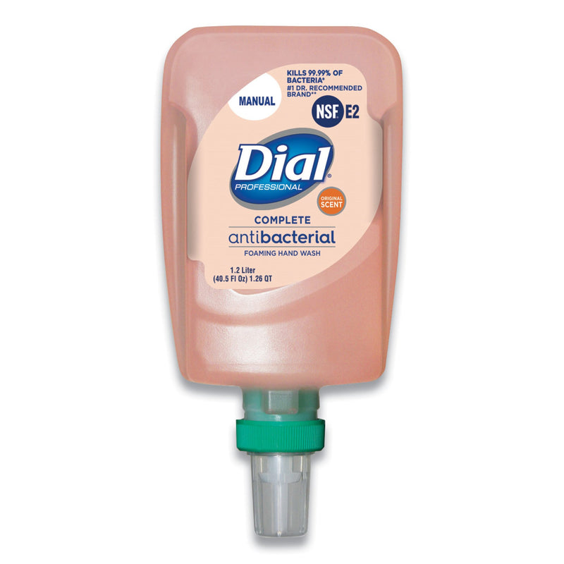 Antibacterial Soap Dial Professional Foaming 1,200 mL Dispenser Refill Bottle Original Scent (Case of 3)