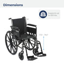 drive Cruiser III Lightweight Wheelchair, 20-Inch Seat Width